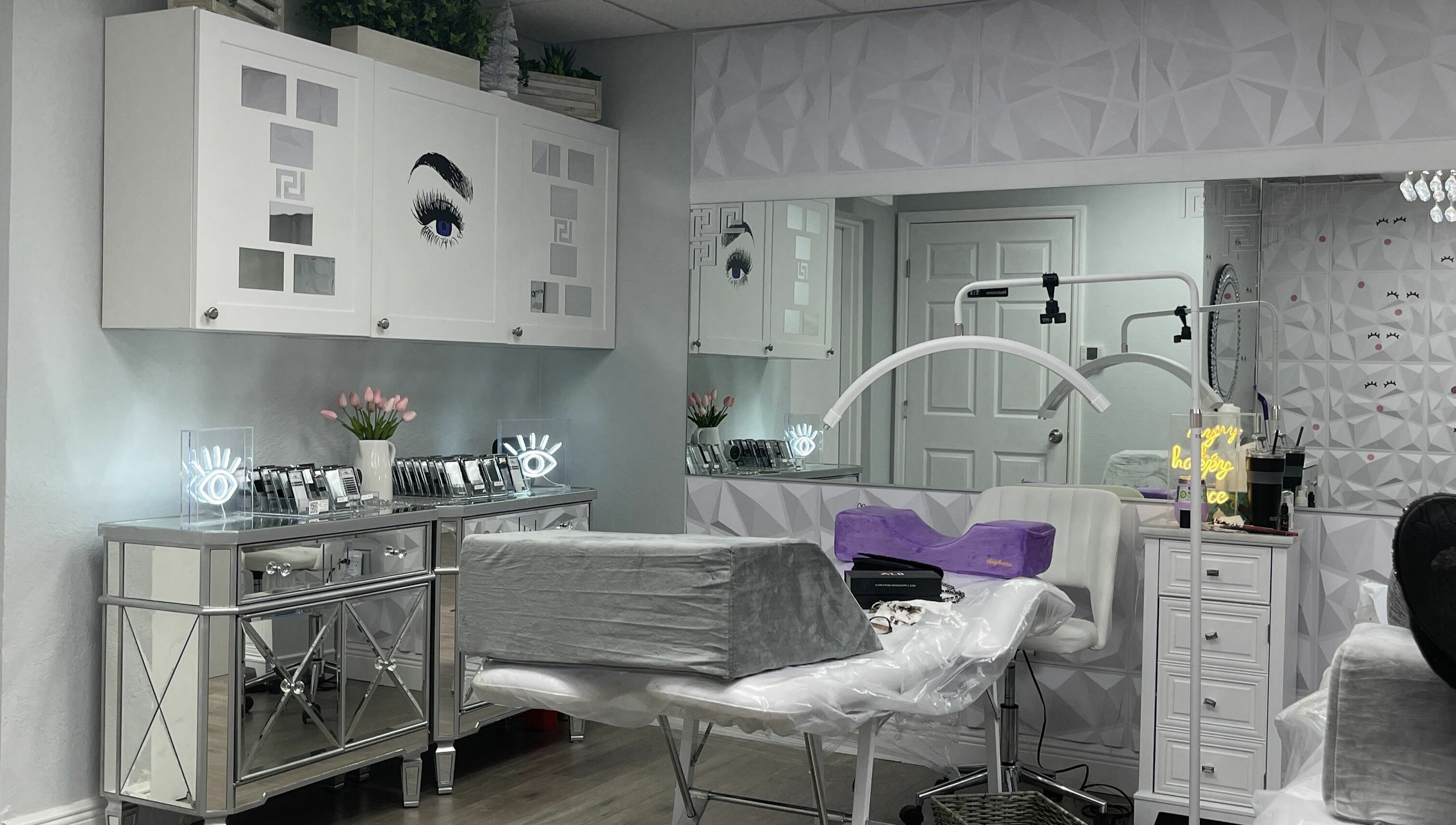 Interior of Bella L’Amore Lash Studio in Pinellas Park